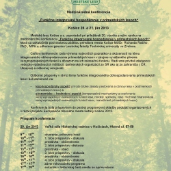 Mestské lesy Košice a.s. usporiadali pri príležitosti 20. výročia svojho vzniku na medzinárodnú konferenciu