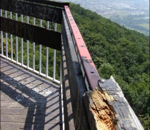 Vyhliadková veža pred rekonštrukciou
